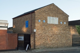 Installation view of imagery by Edward Chell at Tank Gallery, London, November 2011